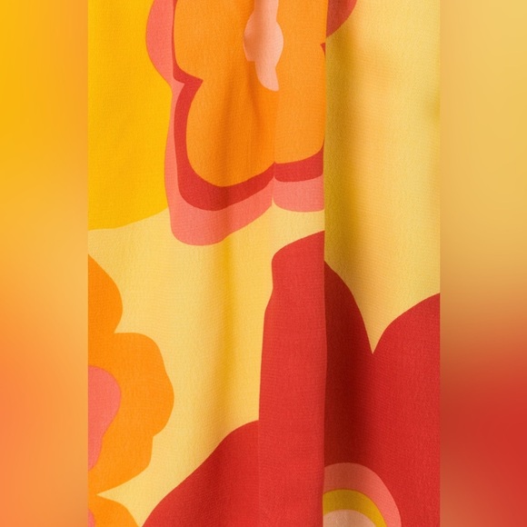 NWT SABO Floral Print Sleeveless Cutout Twist Front Backless Halter Mini Dress 2 - Picture 8 of 10